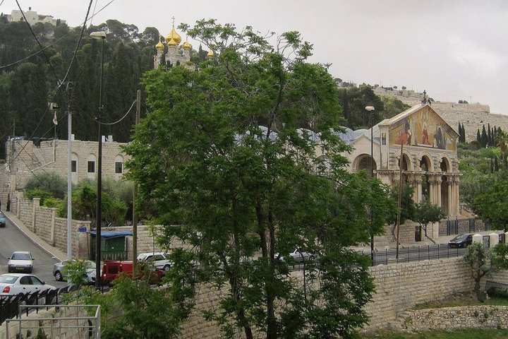 The Basilica of the Agony, the Church of All Nations, at Gethsemane.
