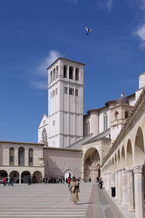 The Basilica of Saint Francis at Assisi, the double church over his tomb.