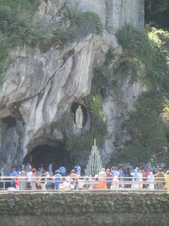 The Grotto of Massabielle, photographed in 2019.