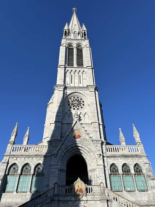 The Basilica of the Immaculate Conception, the chapel built over the grotto in answer to the thirteenth apparition.