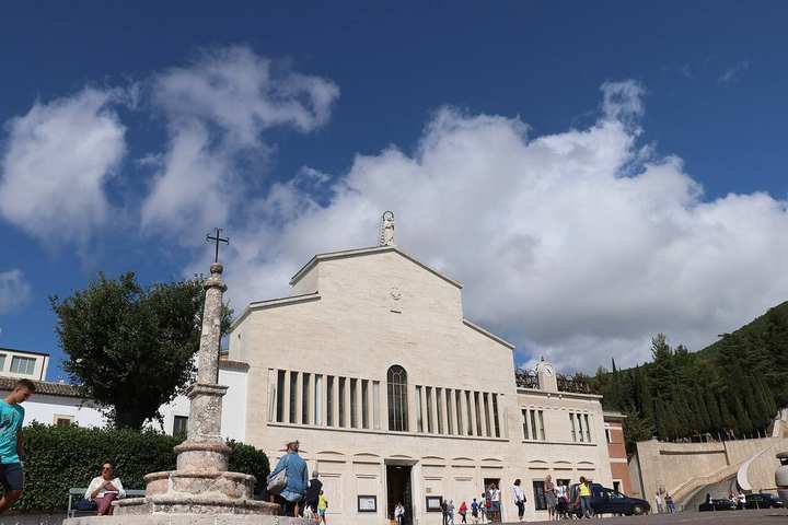 The church of Santa Maria delle Grazie at San Giovanni Rotondo, the friary church where Saint Pio lived.