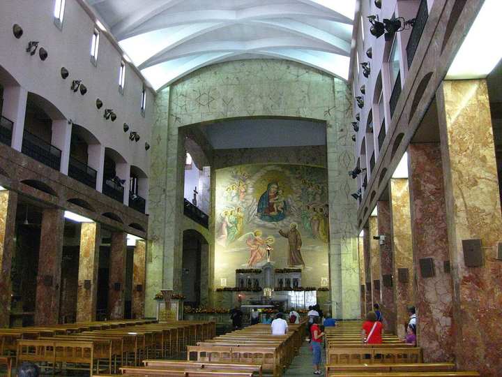 The interior of Santa Maria delle Grazie.